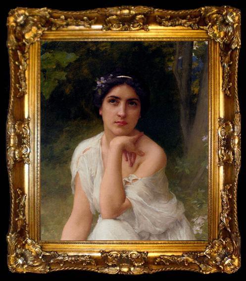 framed  Charles-Amable Lenoir Pensive, ta009-2